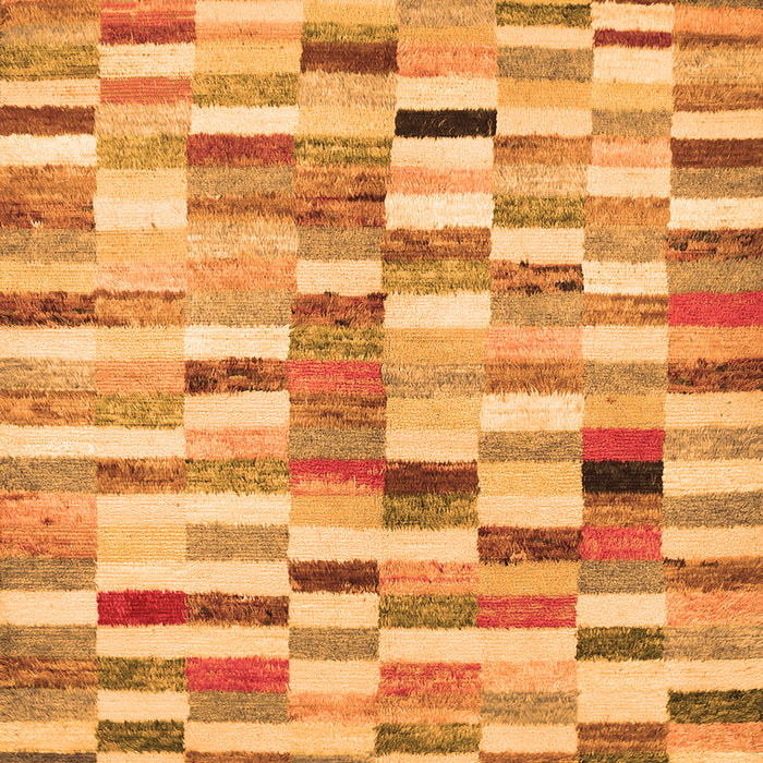 Serging Thickness of Abstract Orange Contemporary Rug, con1244org