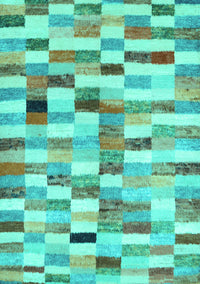 Abstract Turquoise Contemporary Rug, con1244turq