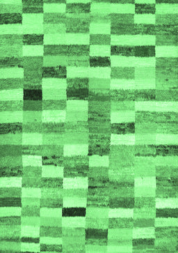 Abstract Emerald Green Contemporary Rug, con1244emgrn