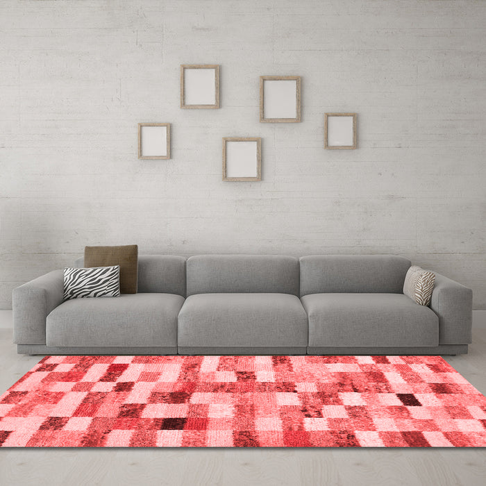 Contemporary Red Washable Rugs
