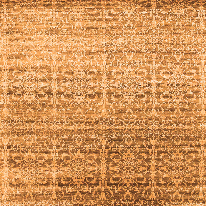 Serging Thickness of Abstract Orange Contemporary Rug, con1245org