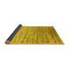 Sideview of Abstract Yellow Contemporary Rug, con1245yw