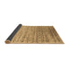 Sideview of Abstract Brown Contemporary Rug, con1245brn