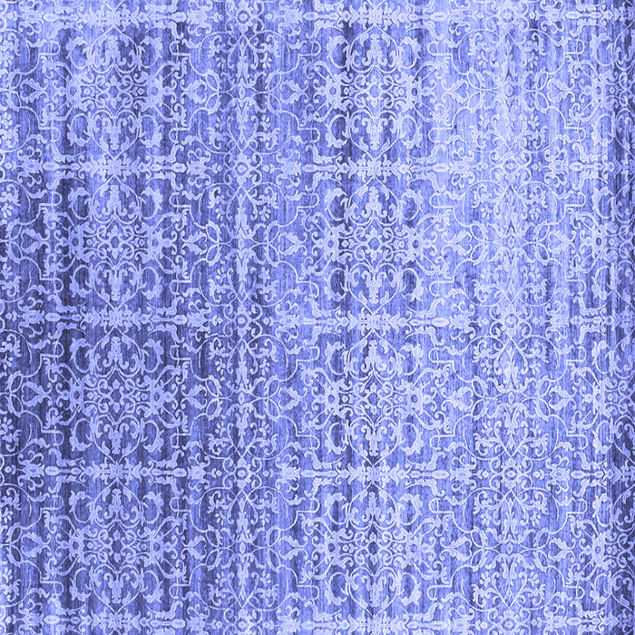 Square Machine Washable Abstract Blue Contemporary Rug, wshcon1245blu