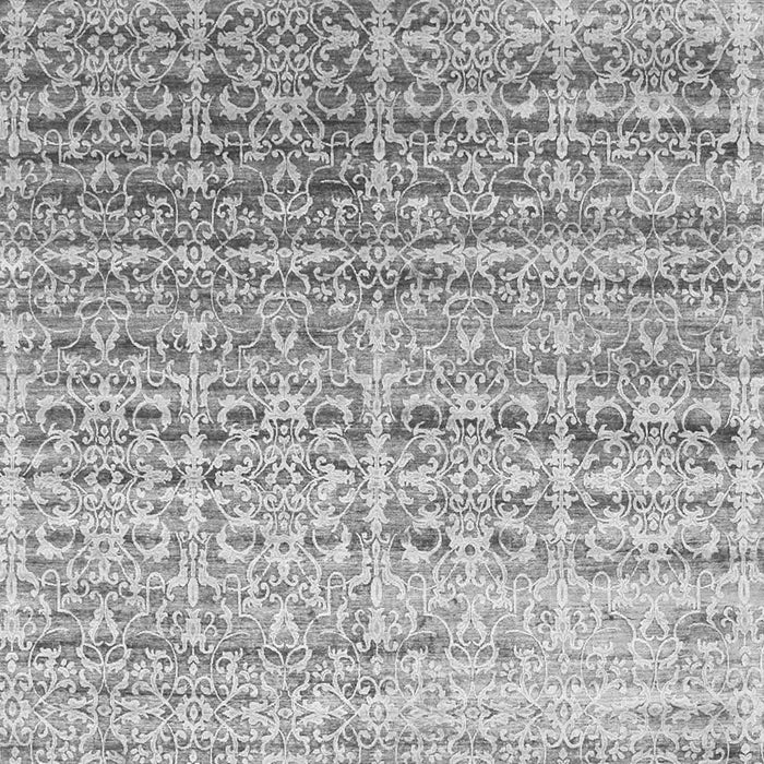 Serging Thickness of Machine Washable Abstract Gray Contemporary Rug, wshcon1245gry