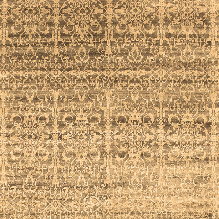 Machine Washable Abstract Brown Contemporary Rug, wshcon1245brn