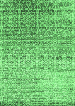 Abstract Emerald Green Contemporary Rug, con1245emgrn