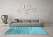 Machine Washable Abstract Light Blue Contemporary Rug in a Living Room, wshcon1245lblu