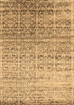 Abstract Brown Contemporary Rug, con1245brn