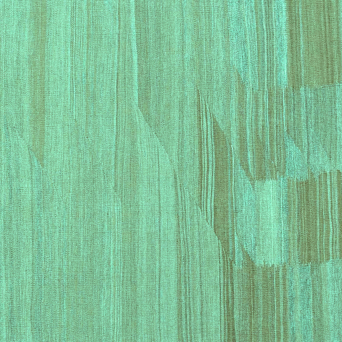 Square Machine Washable Abstract Turquoise Contemporary Area Rugs, wshcon1246turq