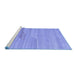 Sideview of Machine Washable Abstract Blue Contemporary Rug, wshcon1246blu