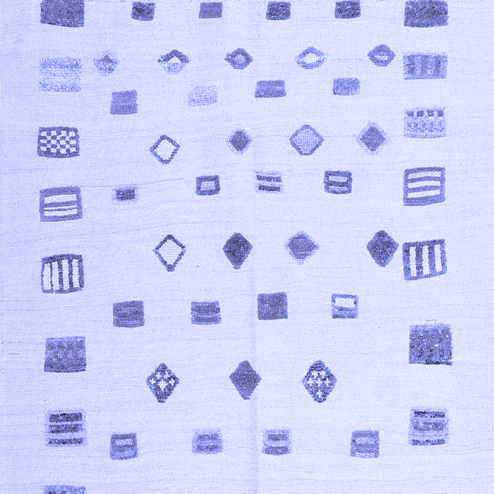 Abstract Blue Contemporary Rug, con1247blu
