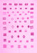 Abstract Pink Contemporary Rug, con1247pnk