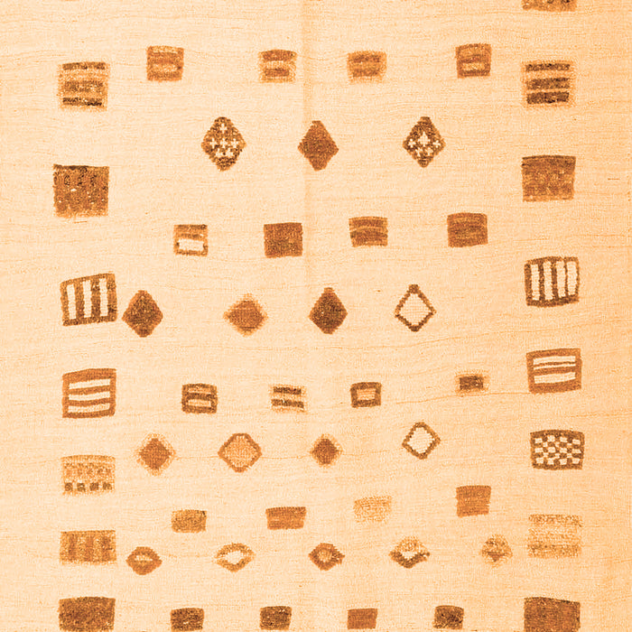 Abstract Orange Contemporary Rug, con1247org