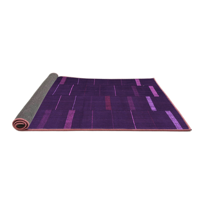 Sideview of Abstract Purple Contemporary Rug, con1248pur