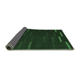Sideview of Abstract Emerald Green Contemporary Rug, con1248emgrn