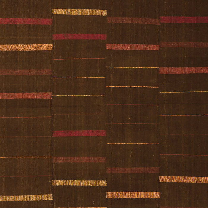 Serging Thickness of Abstract Orange Contemporary Rug, con1248org