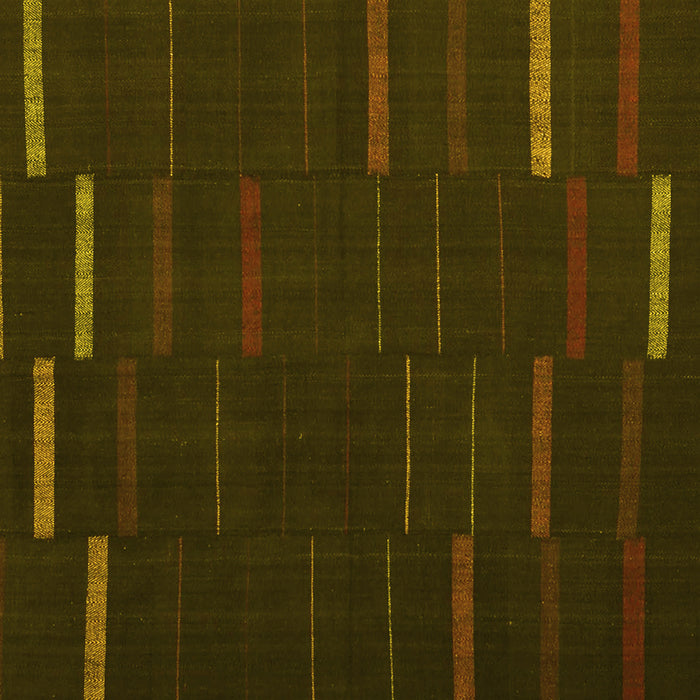 Square Abstract Yellow Contemporary Rug, con1248yw