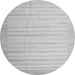 Square Abstract Gray Contemporary Rug, con1249gry