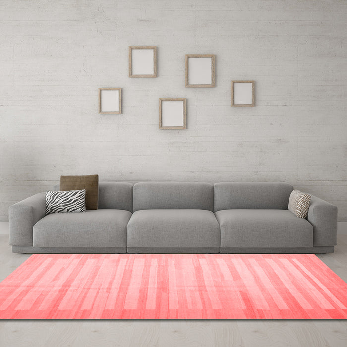 Contemporary Red Washable Rugs