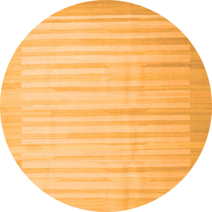 Square Abstract Orange Contemporary Rug, con1249org