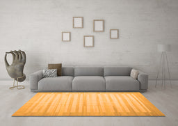 Machine Washable Abstract Orange Contemporary Area Rugs in a Living Room, wshcon1249org