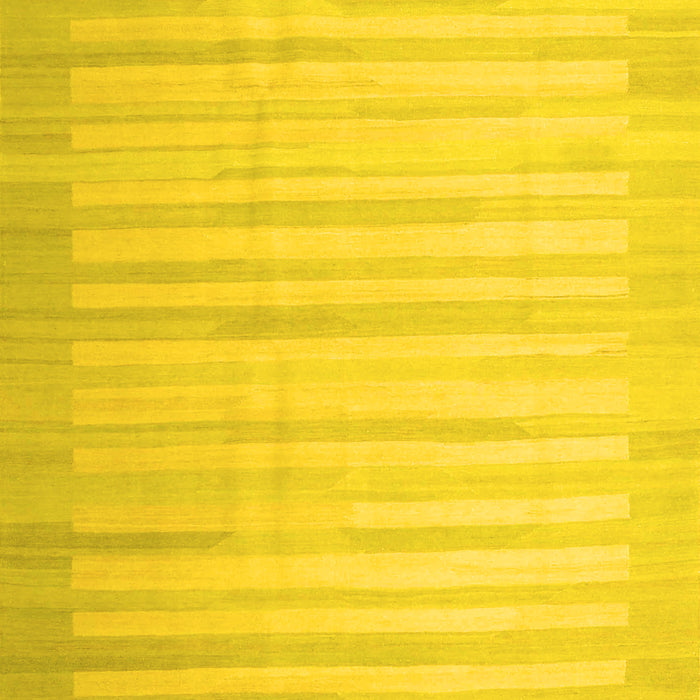 Abstract Yellow Contemporary Rug, con1249yw