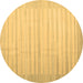 Round Abstract Brown Contemporary Rug, con1249brn