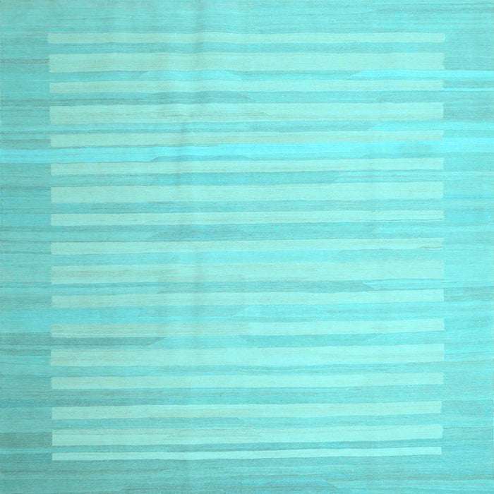 Square Abstract Light Blue Contemporary Rug, con1249lblu