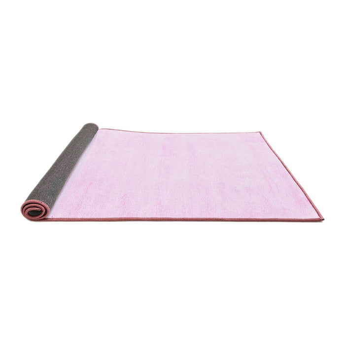 Sideview of Solid Pink Modern Rug, con124pnk