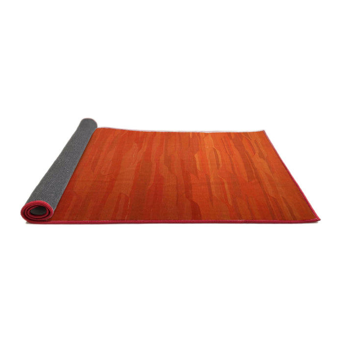 Thickness of Contemporary Red Modern Rug, con1250