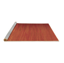 Sideview of Machine Washable Abstract Brown Contemporary Rug, wshcon1250brn