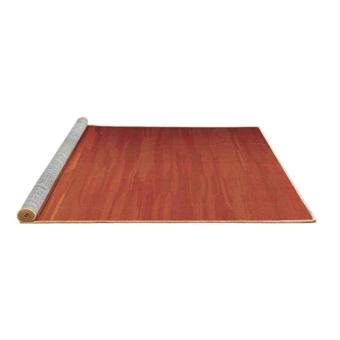 Sideview of Machine Washable Abstract Brown Contemporary Rug, wshcon1250brn