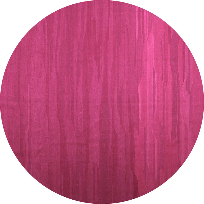 Round Machine Washable Abstract Purple Contemporary Area Rugs, wshcon1250pur