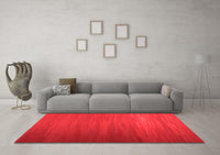 Machine Washable Abstract Red Contemporary Rug, wshcon1250red