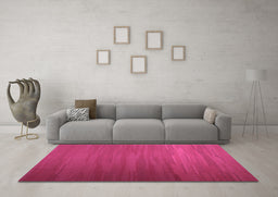 Machine Washable Abstract Purple Contemporary Area Rugs in a Living Room, wshcon1250pur
