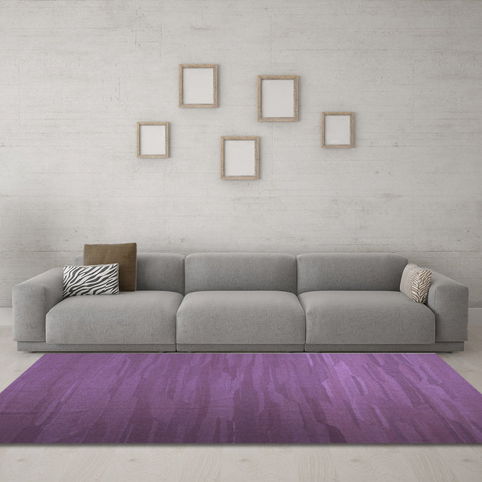 Machine Washable Abstract Blue Contemporary Rug in a Living Room, wshcon1250blu