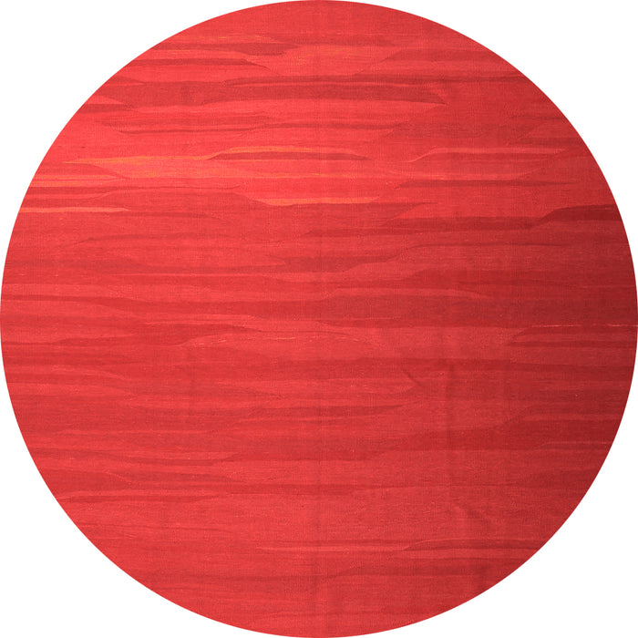 Square Abstract Orange Contemporary Rug, con1250org