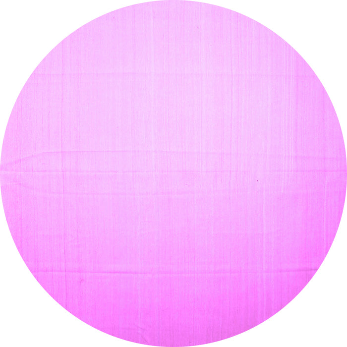 Round Solid Purple Modern Rug, con1251pur