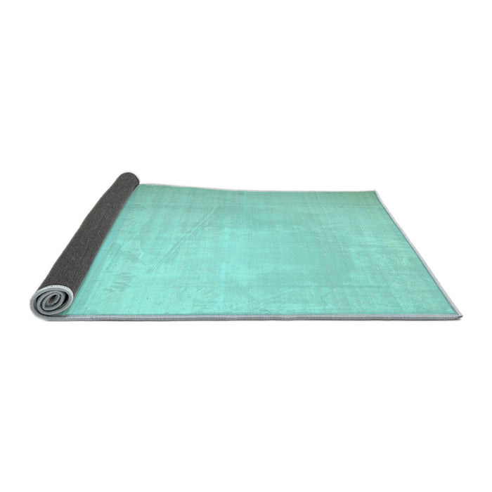 Sideview of Solid Light Blue Modern Rug, con1251lblu