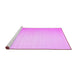 Sideview of Machine Washable Solid Purple Modern Area Rugs, wshcon1251pur