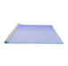 Sideview of Machine Washable Solid Blue Modern Rug, wshcon1251blu