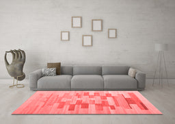 Contemporary Red Washable Rugs