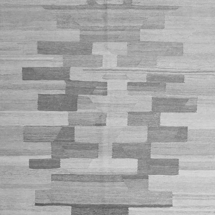 Serging Thickness of Machine Washable Abstract Gray Contemporary Rug, wshcon1252gry
