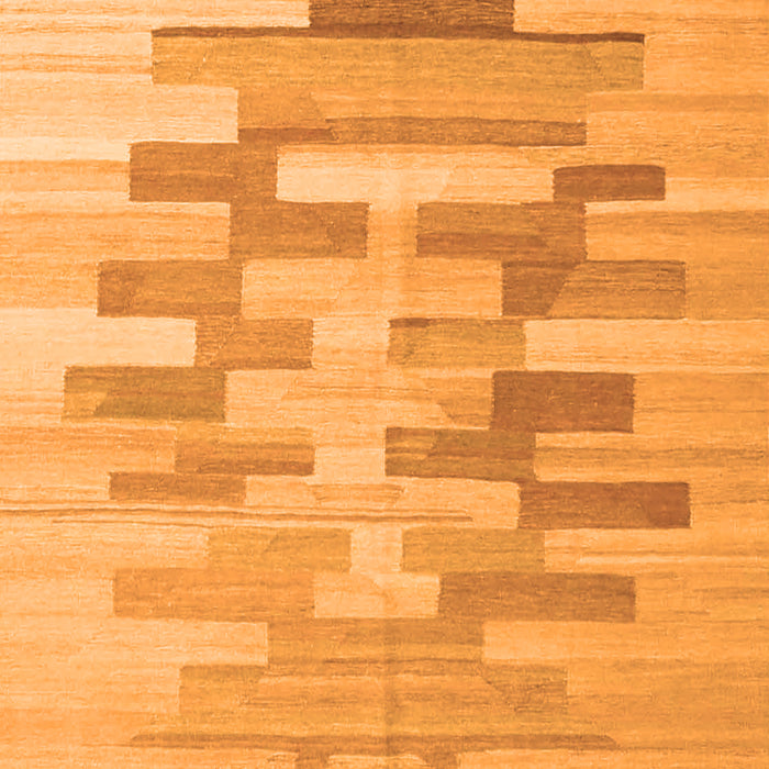 Abstract Orange Contemporary Rug, con1252org