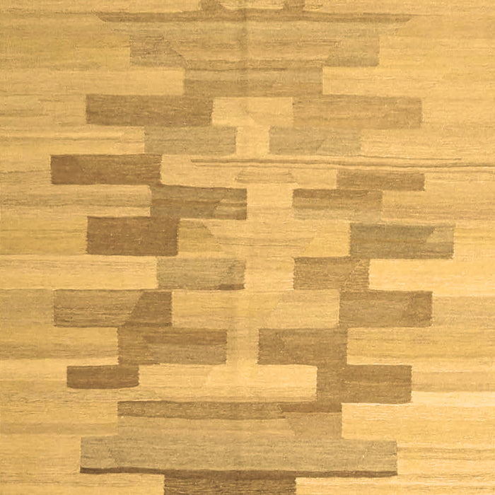 Machine Washable Abstract Brown Contemporary Rug, wshcon1252brn