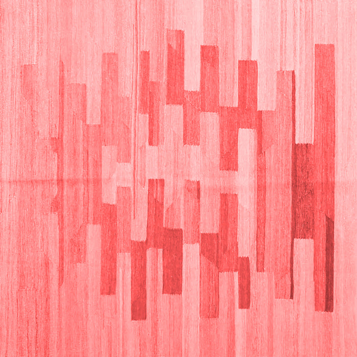 Machine Washable Abstract Red Contemporary Rug, wshcon1252red