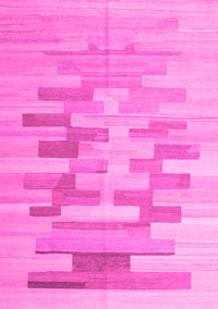 Abstract Pink Contemporary Rug, con1252pnk