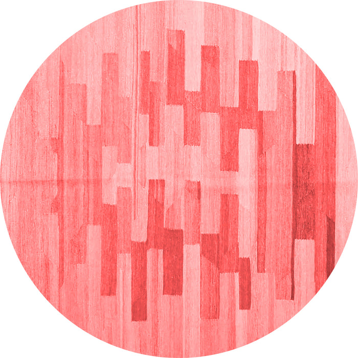 Machine Washable Abstract Red Contemporary Rug, wshcon1252red