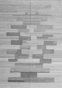 Abstract Gray Contemporary Rug, con1252gry